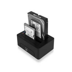 estação de acoplamento ewent para disco rígido sata de 2,5 polegadas e 3,5 polegadas e unidade de estado sólido - usb 3.0