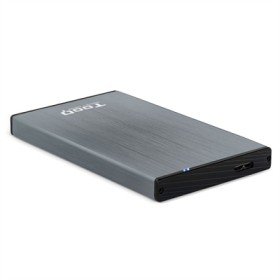 Caixa externa tooq tqe - 2527g para hhd - ssd 2,5 polegadas 9,5 mm sata usb 3.0 cinza