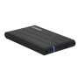 Caixa externa tooq tqe - 2530b para hdd 2.5 polegadas sata 3 usb 3.0 preto