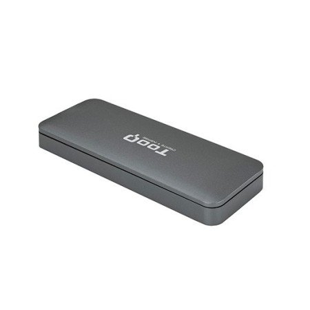 Estojo externo tooq tqe - 2281g para ssd m.2 usb tipo c cinza