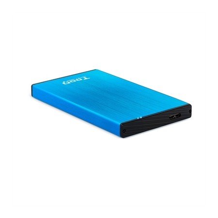 Caixa externa tooq tqe - 2527bl para hdd 2,5 polegadas 9,5 mm sata 3 usb 3.0 - 3.1 azul