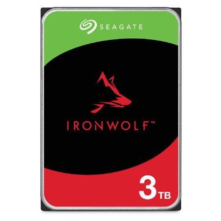 Disco rígido interno hdd seagate ironwolf nas st3000vn006 3 tb 3,5 polegadas 5400 rpm - 256 mb - sata 3