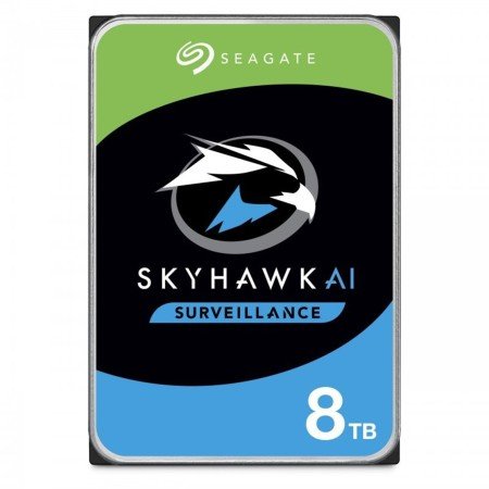 Disco rígido interno hdd seagate skyhawk ai st8000ve001 8 tb 3.5 polegadas 7200rpm - 256mb - sata3