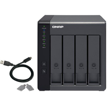 Qnap tr-004 usb 3.2 gen 1 4 bay raid caixa de expansão
