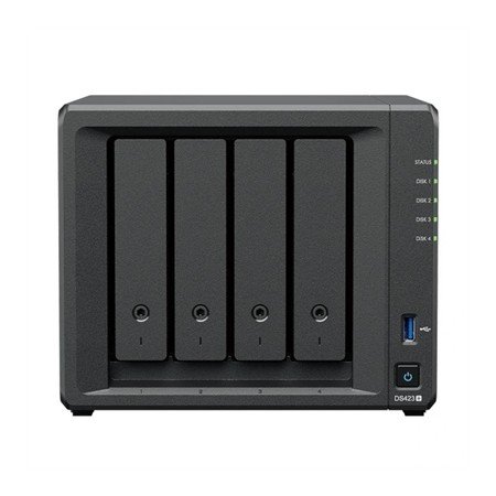 Servidor NAS synology ds423+ 2gb 4 baias gigabit ethernet raid