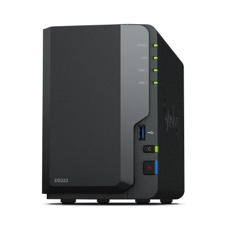 Synology Disk Station DS223 2Bay 1.7GHz QC 2GB DDR 4 1 x GBE 3x USB 3.2 Servidor NAS