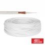 Cabo Mini Coaxial 75 Ohm Ø3Mm Branco