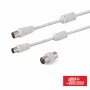 Cabo Coaxial Macho/Fêmea Branco 2M C/ Filtro