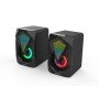 Alto-falantes para jogos a gás Denver - 500 - 2 x 3w rms - usb - rgb