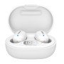 Fones de ouvido sem fio aiwa ebtw - 150 bluetooth branco + estojo de carregamento