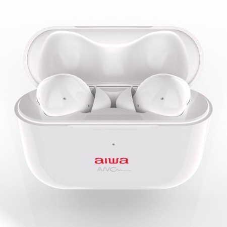 Fones de ouvido sem fio Aiwa EBTW - Bluetooth 888ANC - Cancelamento de ruído - Cor branca