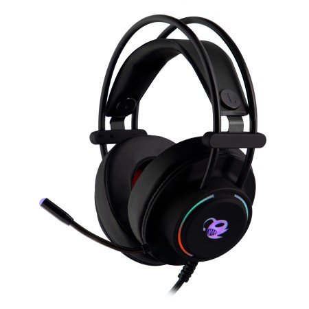 Fones de ouvido com microfone para jogos com iluminação profunda jack led para jogos