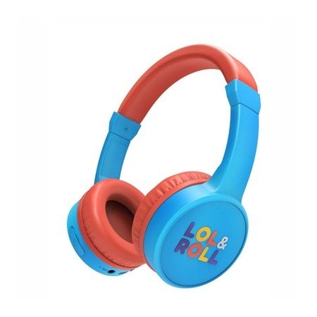 Fones de ouvido supraurais micro energy sistem lol&roll pop azul - bt 5.1 - conector de 3,5 mm - multiplataforma