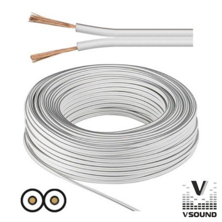 Cabo Coluna 2X1.50Mm Branco Vsound