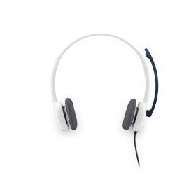Fones de ouvido com microfone logitech headset h150 branco
