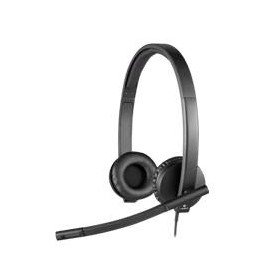 Fones de ouvido Logitech h570e com microfone - faixa de cabeça estéreo - usb