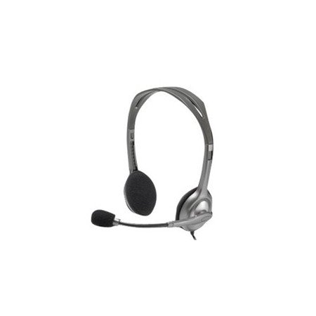 Fone de ouvido logitech h111 com microfone