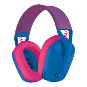 Fones de ouvido com microfone logitech g435 gaming sem fio sem fio azul