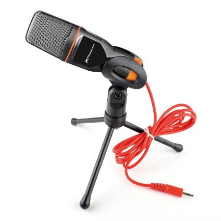 Microfone de estúdio de podcast multimídia Phoenix com cabo jack