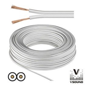 Cabo Coluna 2X0.75Mm Branco Paralelo Vsound