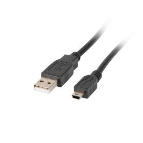 Lanberg usb 2.0 cabo macho - mini usb macho 1,8m preto
