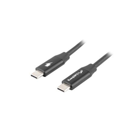 Lanberg usb 2.0 cabo macho - usb tipo c macho carregamento rápido 4.0 1,8 m preto