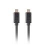 Lanberg usb tipo c cabo 0,5m - macho - macho - preto