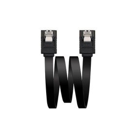 Cabo de dados sata iii nanocable 0,5m âncoras pretas - 18.10.1001 - bk