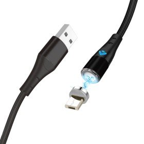 3a carregamento rápido e cabo de dados - magnético - micro usb - 1 m