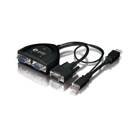 Splitter equipar vga 2 portas 450mhz alimentado por usb