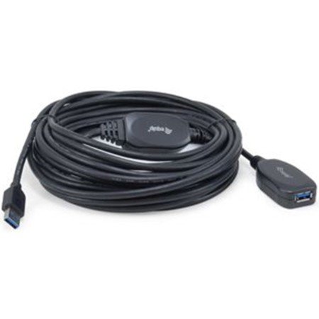Cabo de extensão USB 3.0 equipado para usb 3.0 macho - fêmea 10m preto