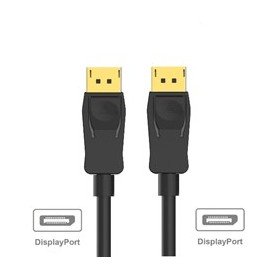 Cabo ewent displayport 1.2 - 4k - 60hz - para - para awg28 - 3m