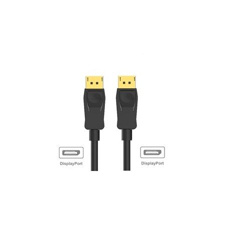 Cabo ewent displayport 1.2 - 4k - 60hz - para - para awg28 - 3m