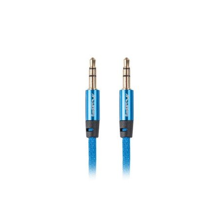 Lanberg minijack cabo 3,5 mm m - m 3 pinos 2 m azul premium