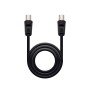 Cabo de antena de TV nanocabo 75 ohm m - h 1,8 m - preto
