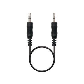 Cabo de entrada de áudio - conector de 3,5 ma - nanocabo de 3,5 m 0,3 m - macho - macho - preto