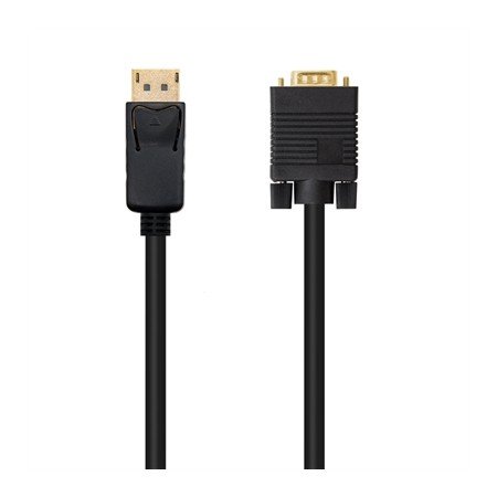 Displayport para cabo vga nanocabo 2m preto - macho - macho