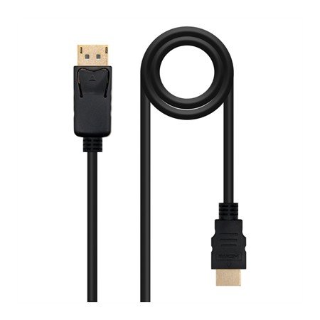 Nanocabo displayport para HDMI macho - cabo conversor macho preto 1,5m