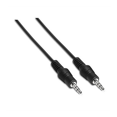 Cabo de áudio estéreo 3,5 mm jack nanocabo 1,5 m preto - macho - macho