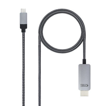 Nanocabo conversor usb tipo ca hdmi usb tipo c - mhdmi - m preto 1,8 m