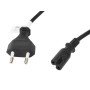 Cabo de alimentação lanberg eight cee 7 - 16 para iec320 c7 1,8m
