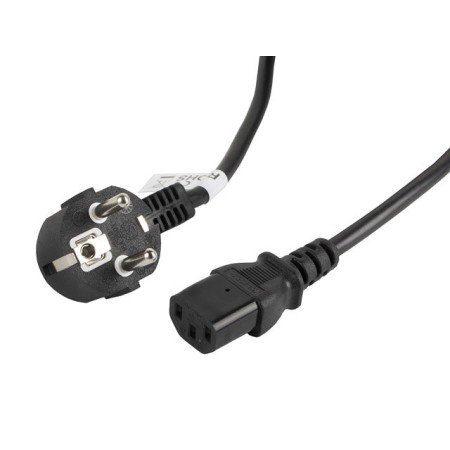 Cabo de alimentação lanberg schuko cee 7 - 7 para iec320 c13 5m