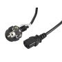Cabo de alimentação lanberg schuko cee 7 - 7 para iec320 c13 5m