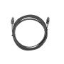Toslink cabo lanberg áudio digital óptico 2m preto