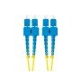 Fibra óptica patch cord sc - upc lanberg 2m mono duplex g657a1 lszh amarelo