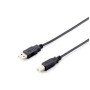 Cabo de impressora equipar usb a - usb b - macho - macho - 5m - preto