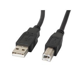 Cabo de impressora lanberg usb macho - usb macho 1,8m preto
