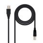 Cabo USB tipo aa usb tipo b nanocabo 4,5m preto - macho - macho