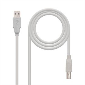 Cabo USB 2.0 tipo aa usb tipo b nanocabo 3m bege macho - macho