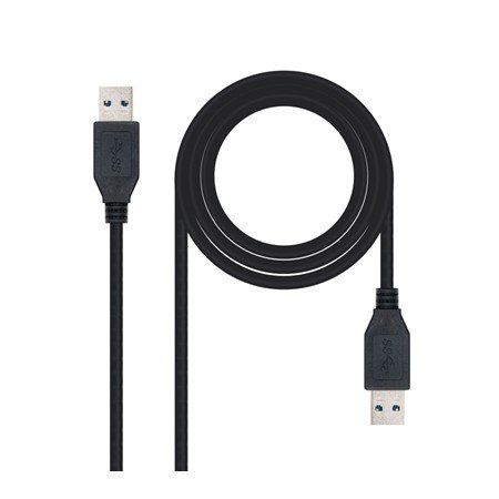 Tipo de cabo USB 3.0 para nanocabo 1m - macho - macho - preto